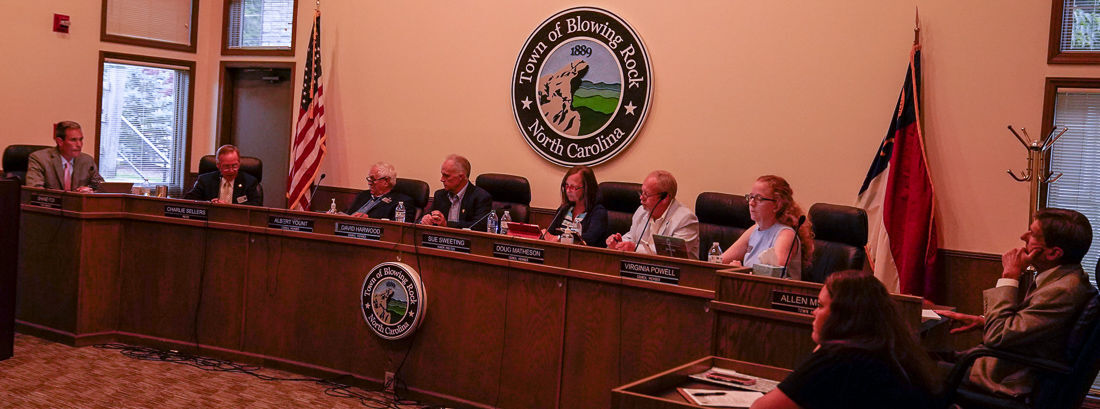 Blowing Rock town council meeting